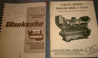 Waukesha L1616 Parts Manual and Servcie Manual